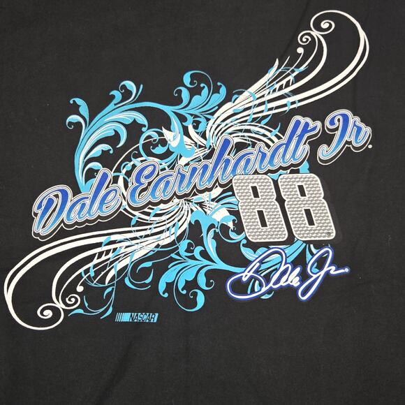 NASCAR Dale Jr Long Sleeve Hooded Decal Zipper Sweatshirt w/Pockets Women's XL - Picture 4 of 11